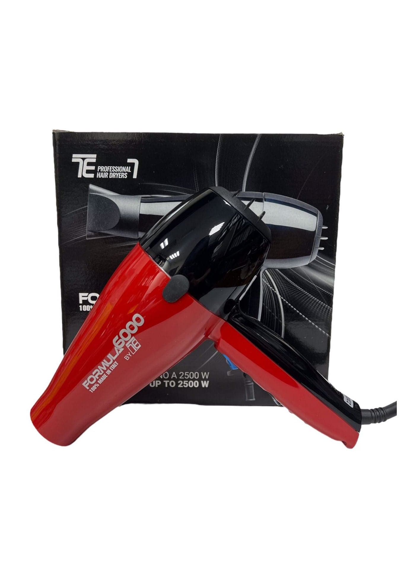 Tecno Elettra Formula 6000 Professional Hair Dryer Red & Black 2500W
