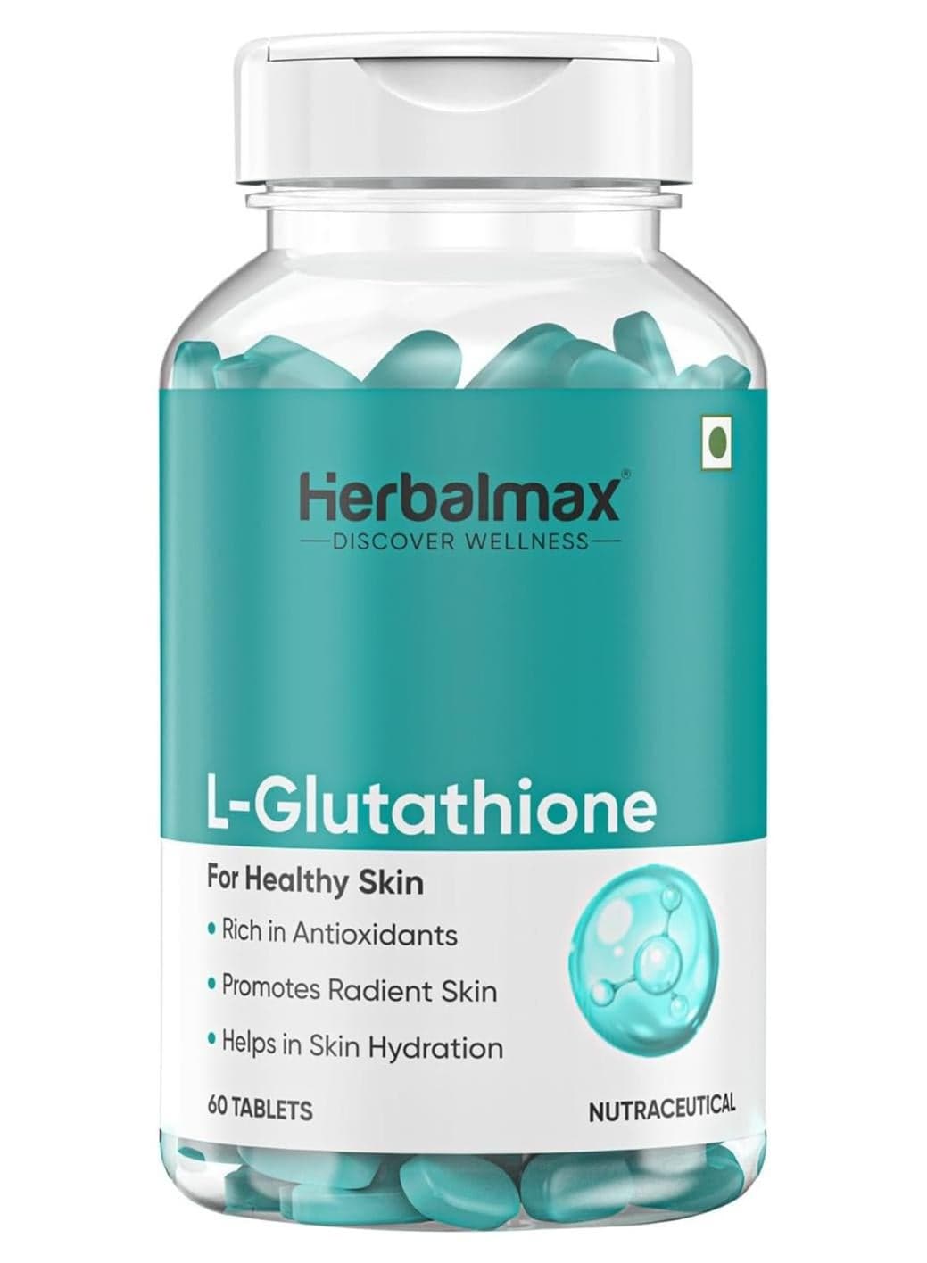 Herbal max L- Gluthathione For Shining and Lightning Skin -100 mg 60 Tablets