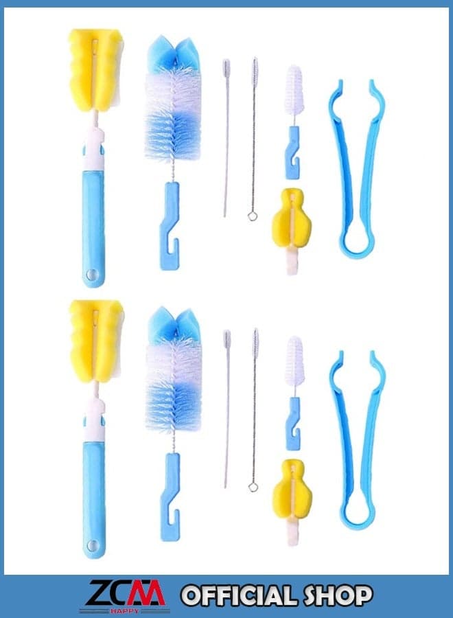 14-Piece Bottle Cleaning Sponge Brush Set – Versatile Brushes for Baby Bottles, Pacifiers, Sports Bottles, Vases & Glassware – Effective & Gentle Cleaning Solution for Baby Feeding Accessories