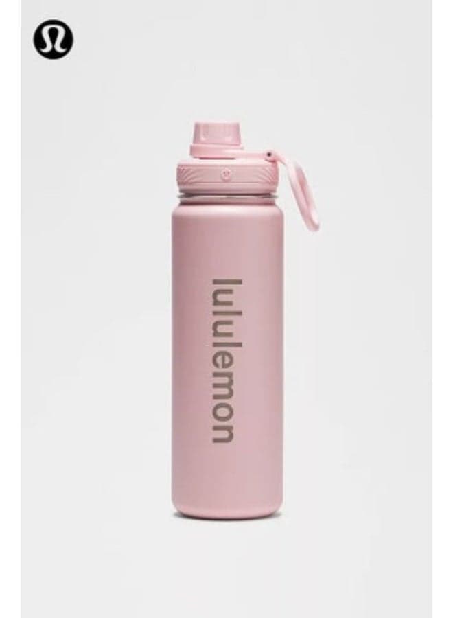lululemon Stainless steel sports vacuum insulated water bottle, suitable for holding water, iced tea, hot tea, etc., with a capacity of 710 milliliters