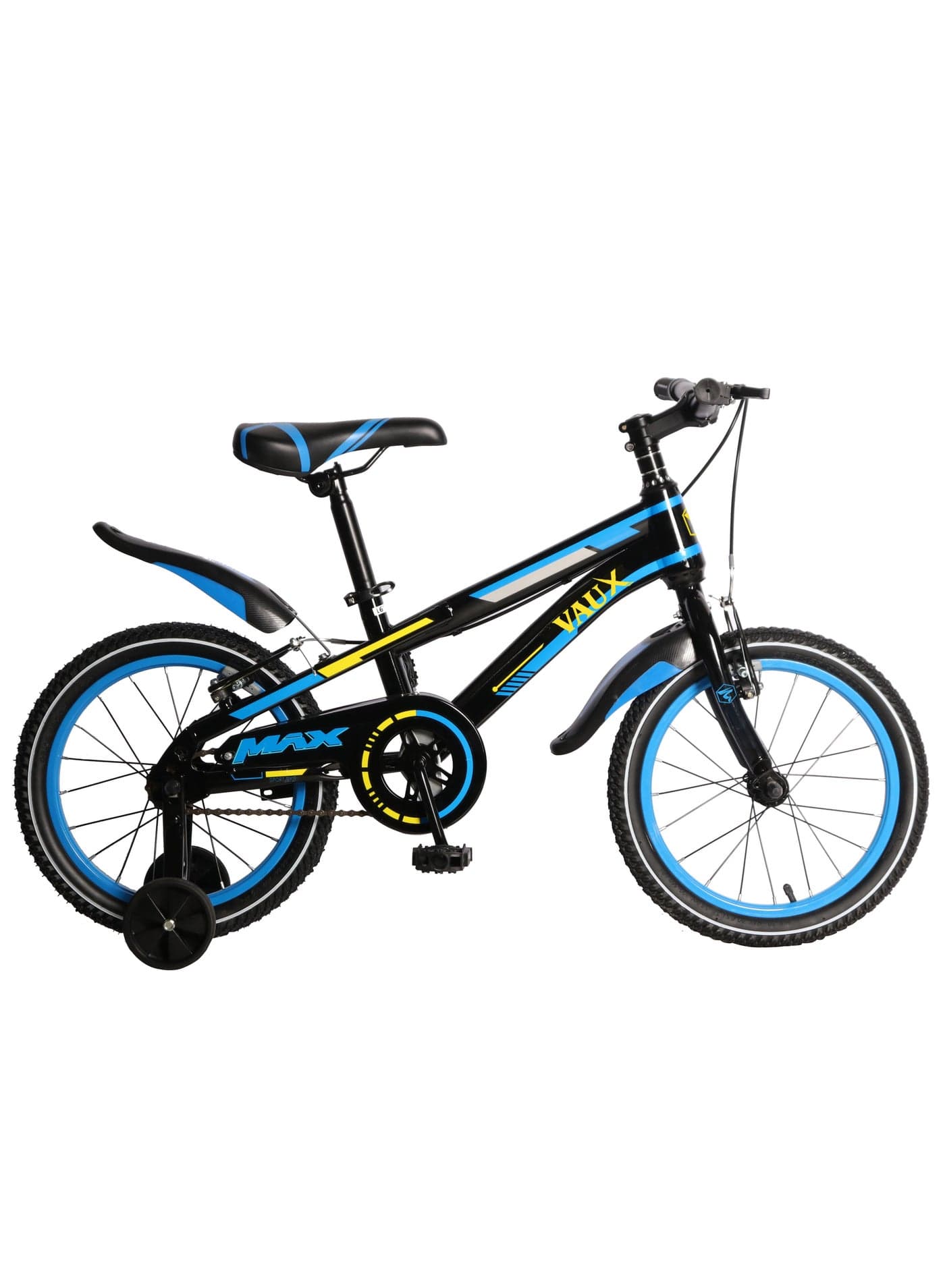 Max Kids Road Bike || 16 Inch Wheel Size || For Boys Girls|| Adjustable Seat || 16 Inch Training Wheels - Blue