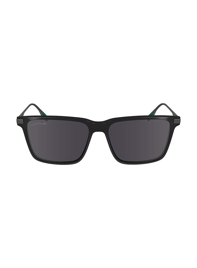 Men's UV Protection Rectangular Sunglasses - L6017S-001-5517 - Lens Size: 55 Mm