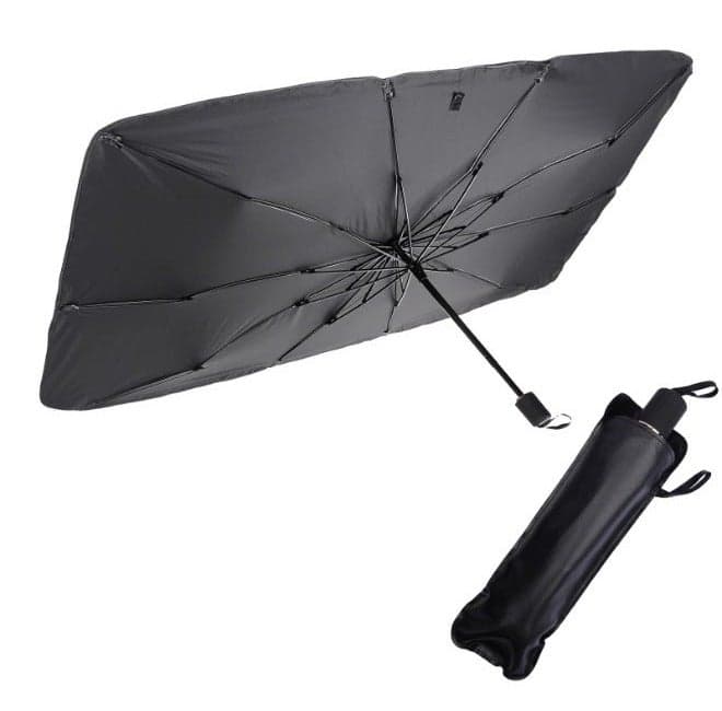 Car Windshield Sun Shade Umbrella – Foldable UV Protection Front Window Sunshade with Storage Pouch, Easy Open/Close Design for SUVs, Trucks & Most Vehicles