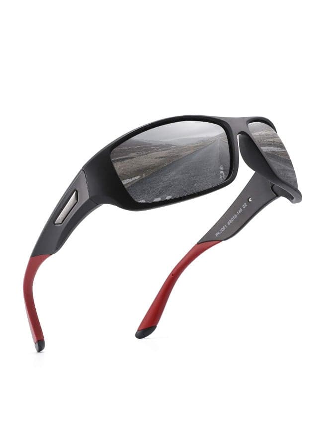 PUKCLAR Polarized Sports Sunglasses for Men and Women - Lightweight TR90 Frame, UV400 Protection, Ideal for Driving, Running, Cycling & Golf