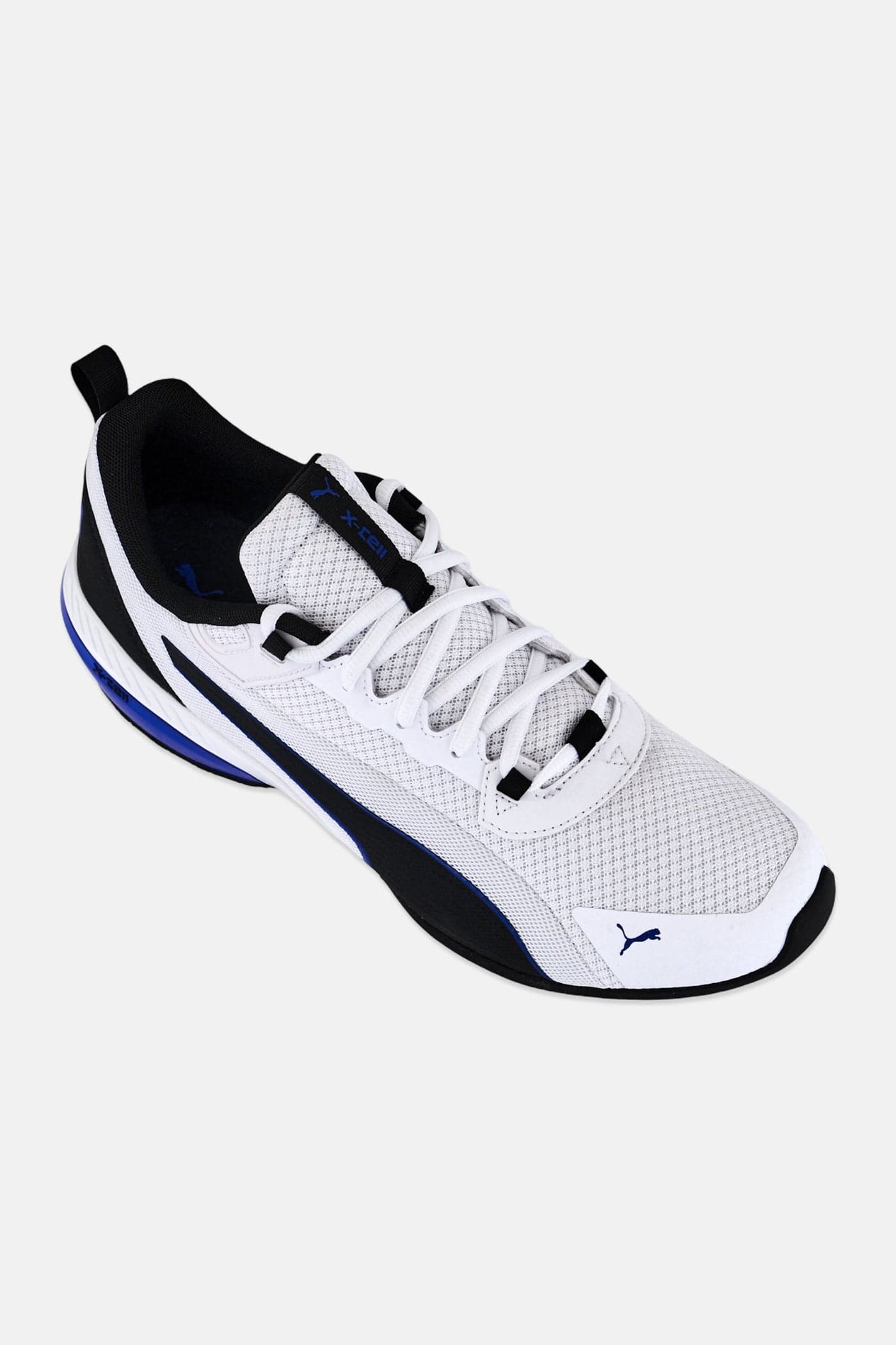 Men X-Cell Uprise Lace Up Running Shoes, White