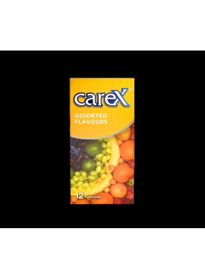 Assorted Flavours Condoms | Delicious Fruity Sensation | 12 Count