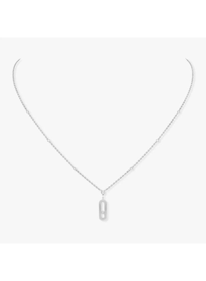 Minimalist geometric style | Single diamond women's necklace, fashionable and versatile collarbone chain