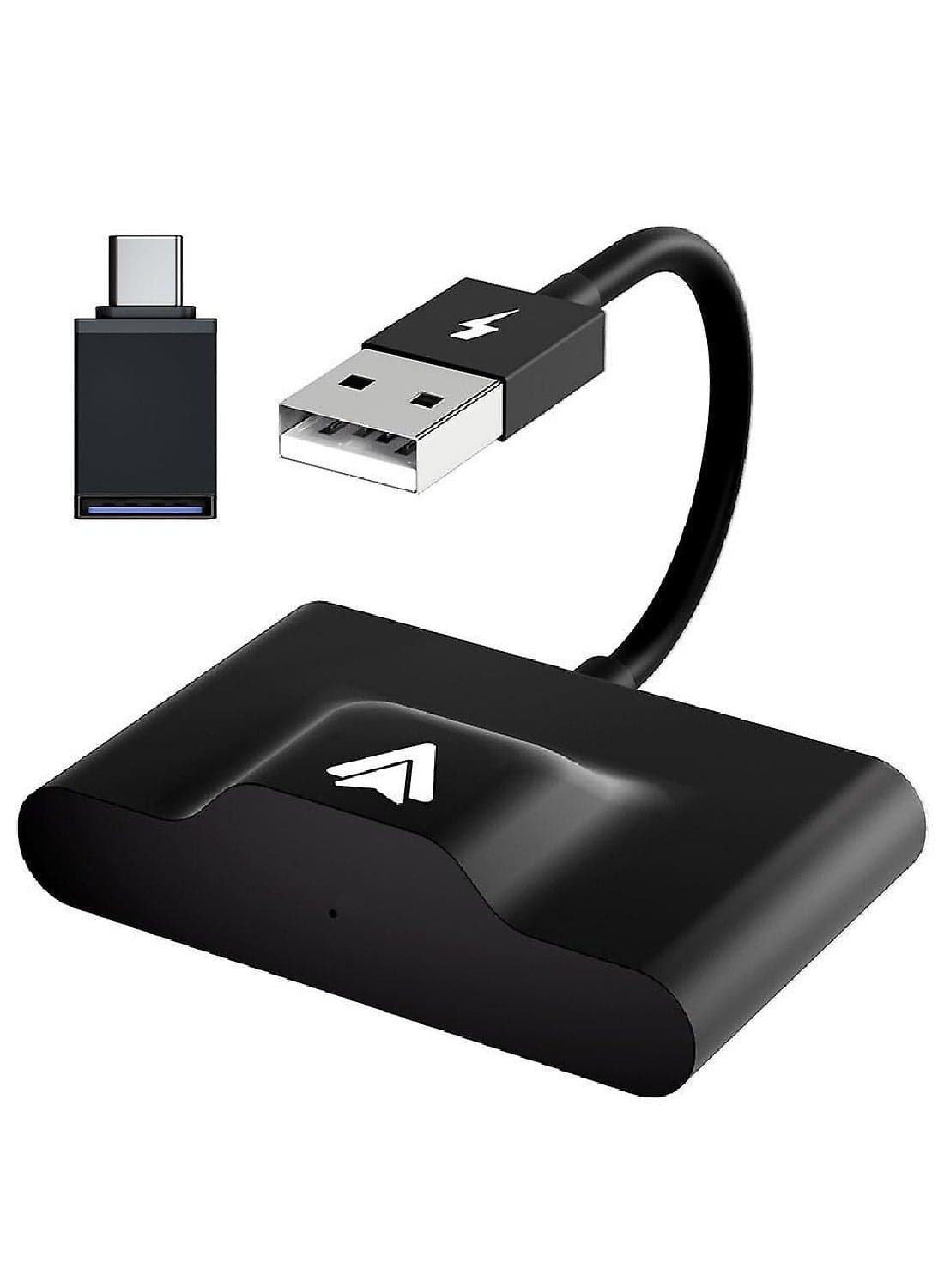 Wireless Carplay Android Auto Adapter, Black