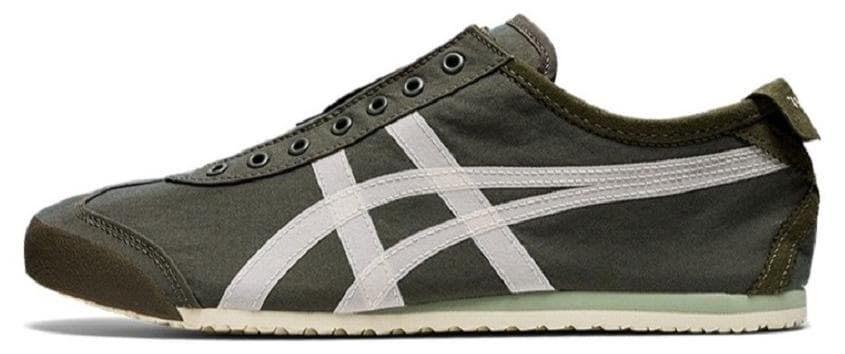 Men and Women MEXICO 66 Slip-On Canvas Casual Athlesiure Shoes Deep Green