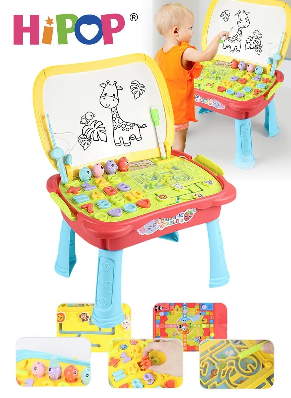 Multi-Function Painting for Kids,Foldable And Portable Graffiti Drawing board,Educational Drawing Toys