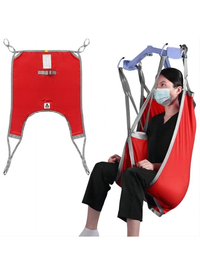 Patient Lift Divided Leg Sling with Lower Back, Patient Lift Sling for Transfer and Positioning and Lifting, 230KG Weight Capacity