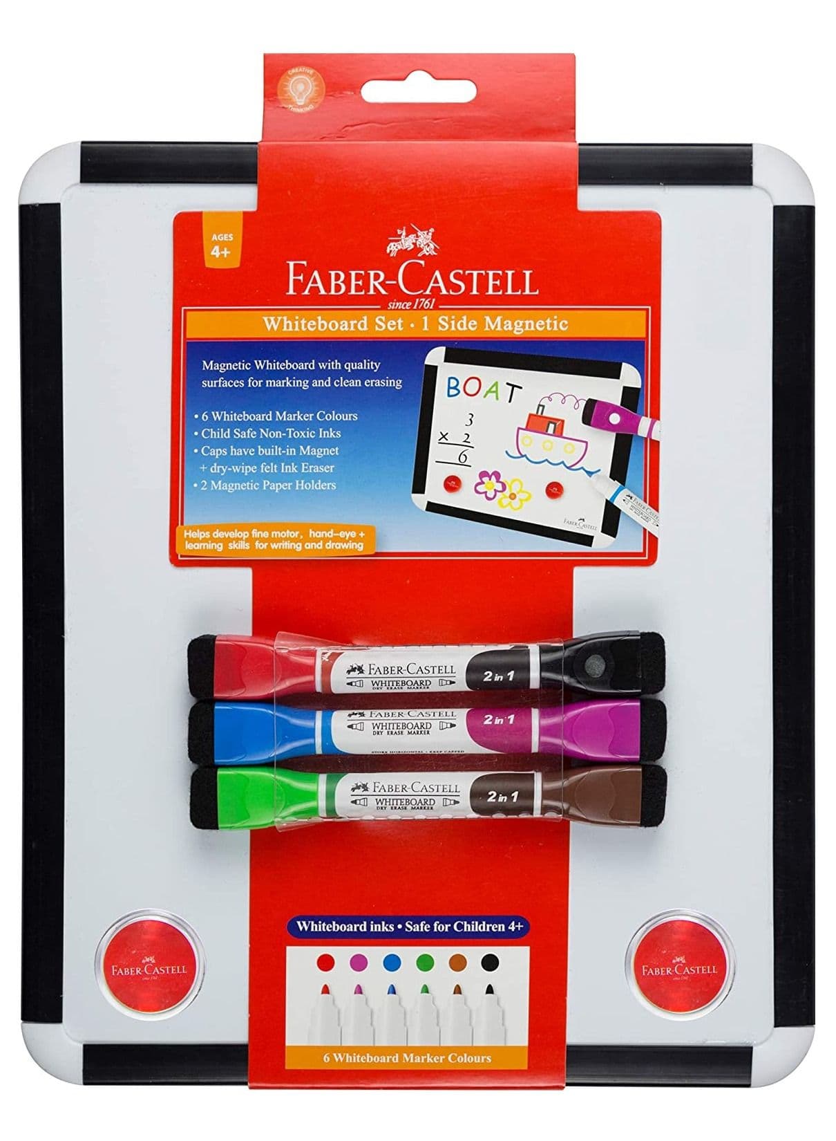6-Piece Whiteboard With Accessories Set