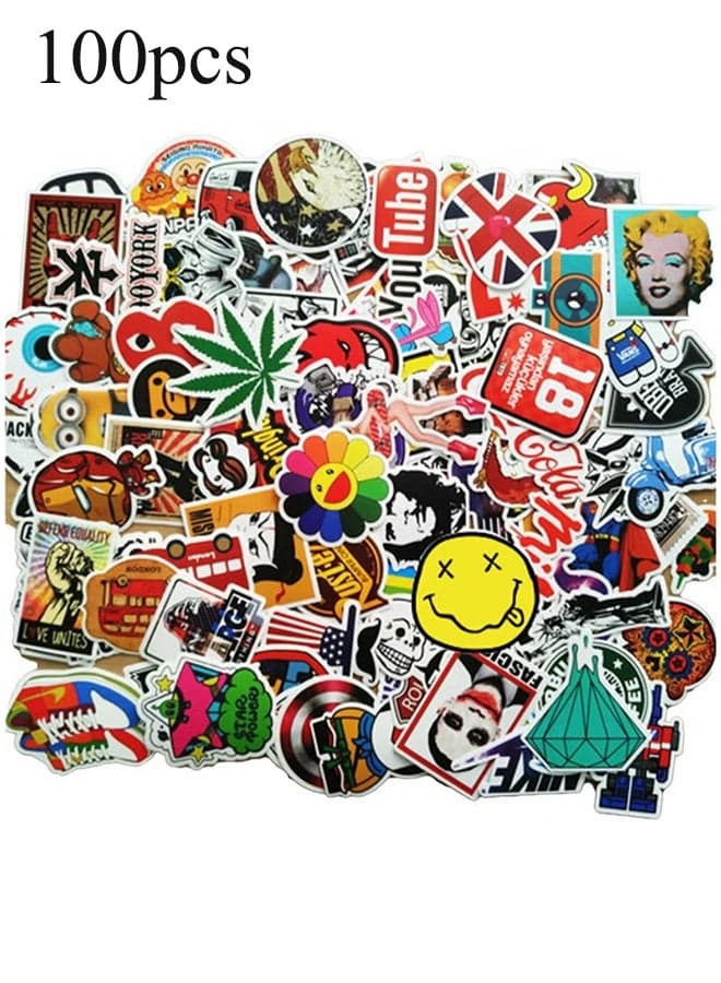 100PCS Waterproof Stickers for Laptops, Phones & More