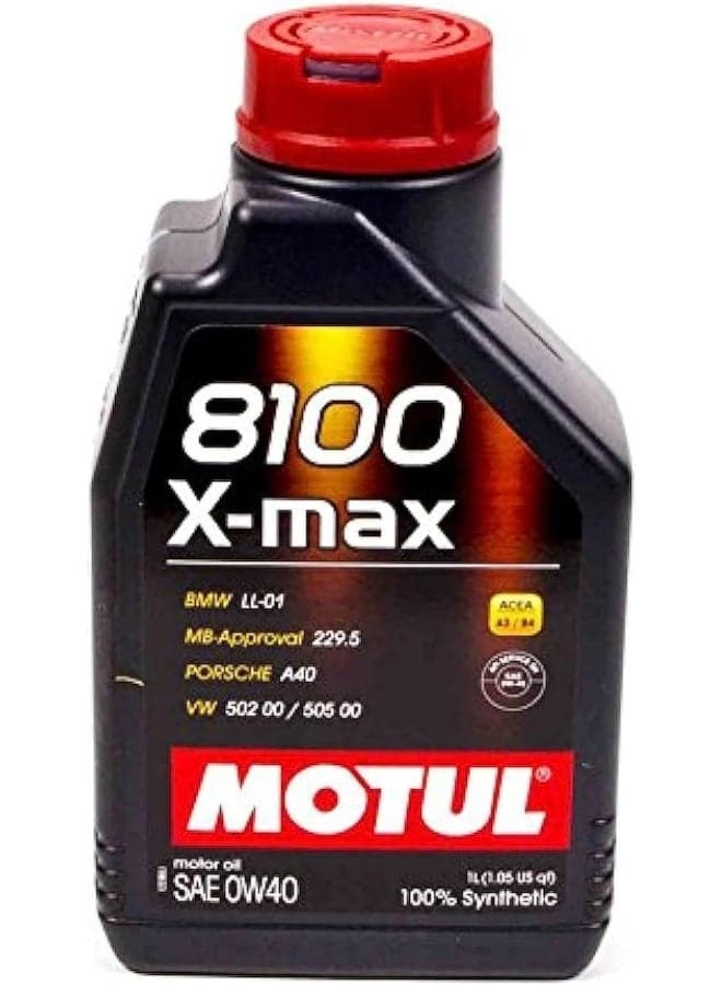 Motul 8100 X-Max 0W-40 Synthetic Motor Oil - 1 Liter