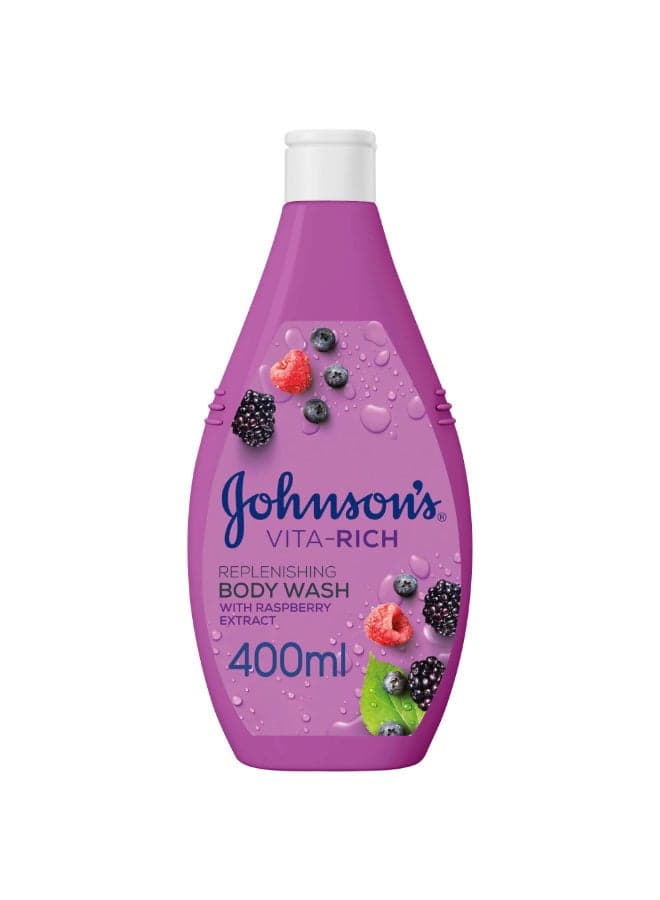 Vita Rich Replenishing Body Wash Raspberry Extract 400ml purple