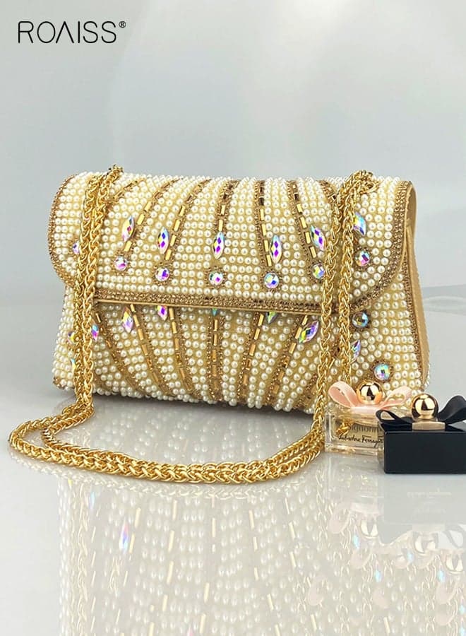 Ladies Shoulder Bags Crossbody Bag Purses Handbags Crystals Rhinestone Evening Bag for Women Clutch Purse with Chain