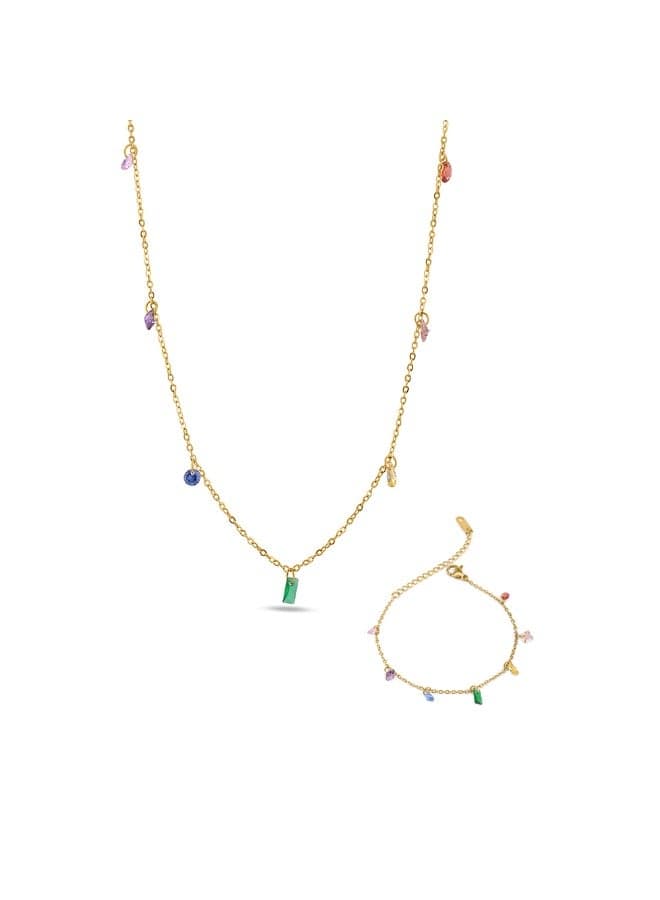 PALMONAS 18k Gold Tone Plated Vibrant Cascade
for Women