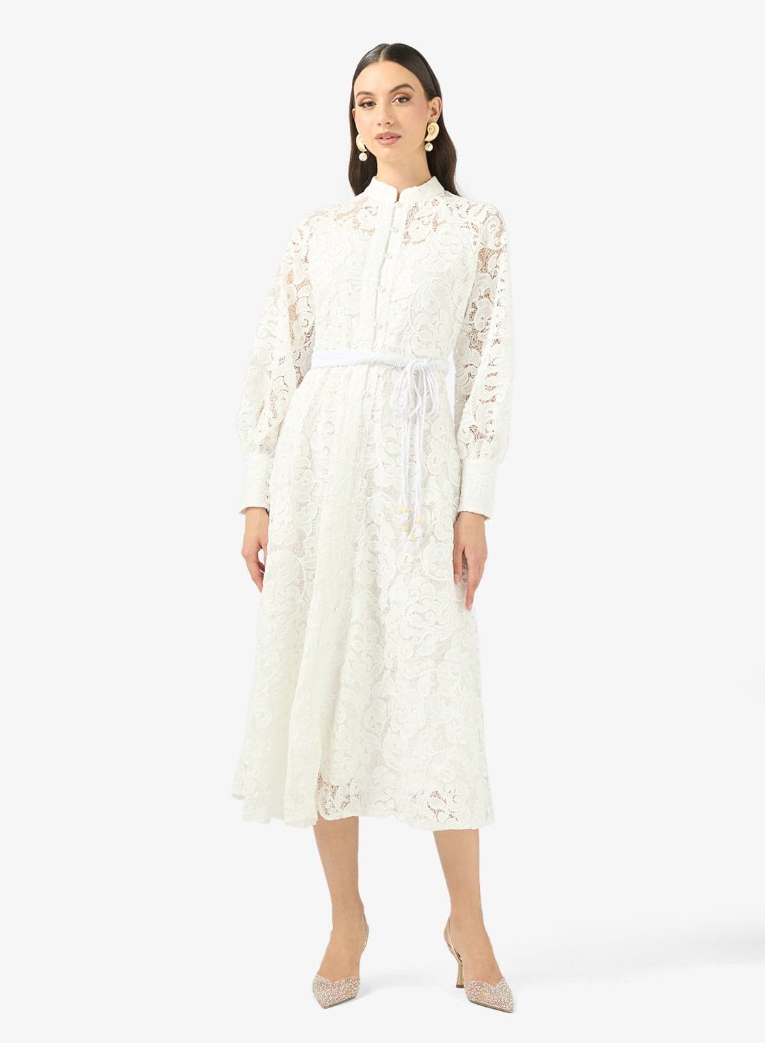 Lace A-line Dress