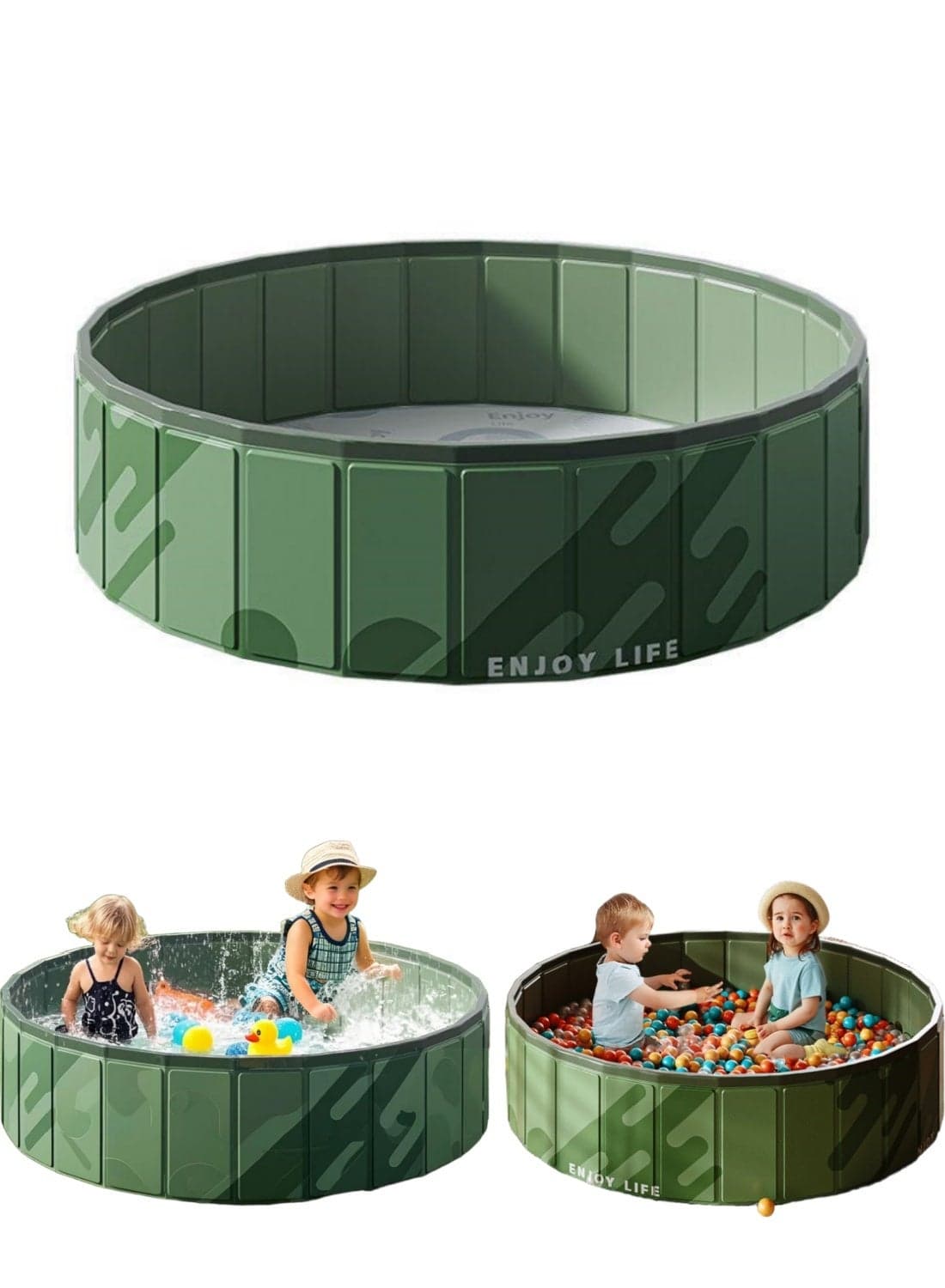 Foldable Ball Pit Swimming Pool for Kids, Kiddie Ball Pool Bath Pool, Portable Bathtub, Pet Dog Bath Pool, Swimming Pool for Outdoor Indoor
