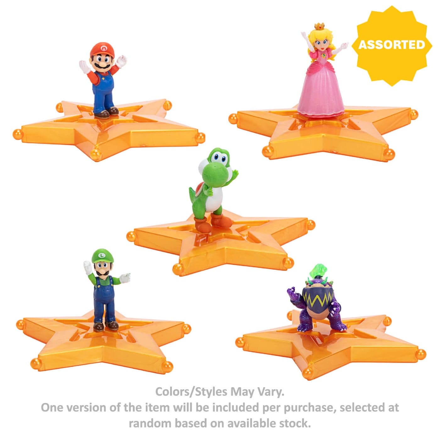 Nintendo The Super Mario Galaxy Movie Mini Star Figure (3.8 cm, Assorted)