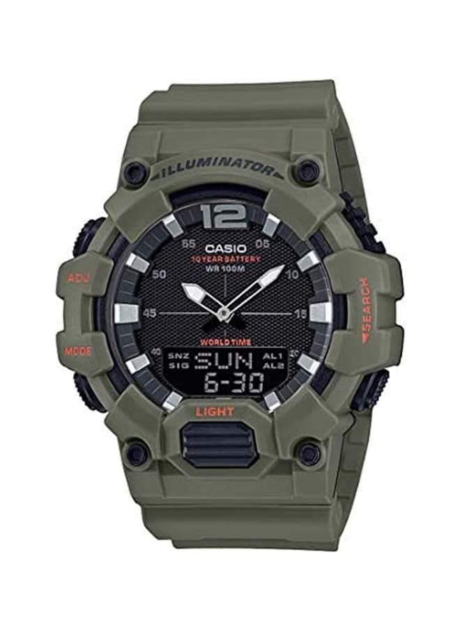 Men Resin Analog & Digital Watch HDC-700-3A2VDF - 49 mm - Green