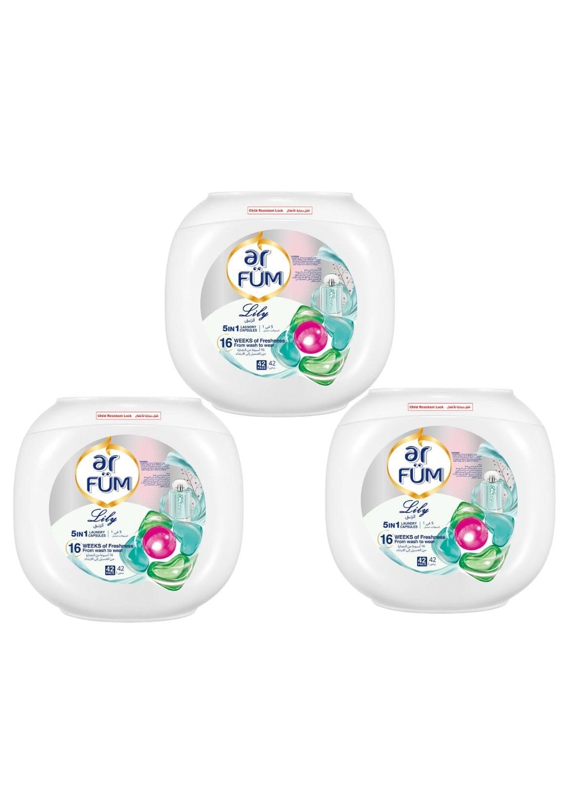 Ar Fum 5 In 1 Laundry Detergent Capsules Lily