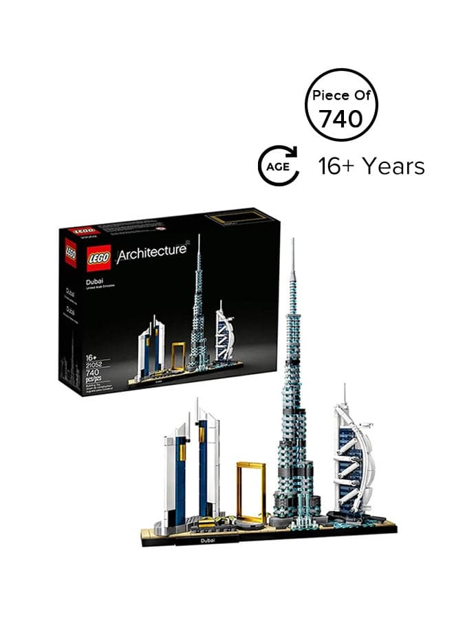 Architecture Dubai Model Skyline Burj Khalifa Collection Building Set Age 740 Pieces