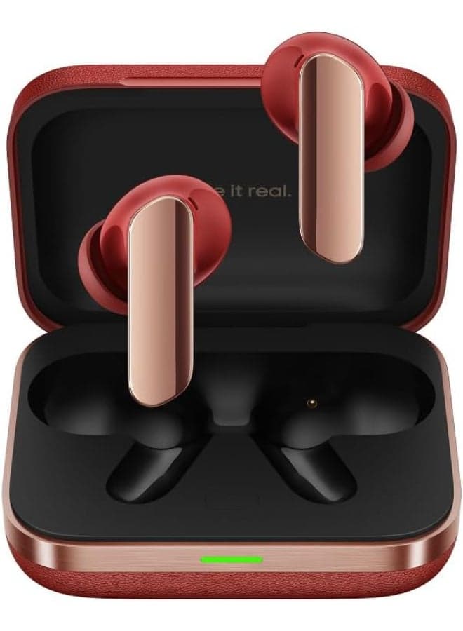 Buds Air 7 Pro | Dual‑Driver ANC Earbuds | AI Live Translator | Aircraft‑Grade Aluminum Build | IP55 Water‑Resistant Fiery Red