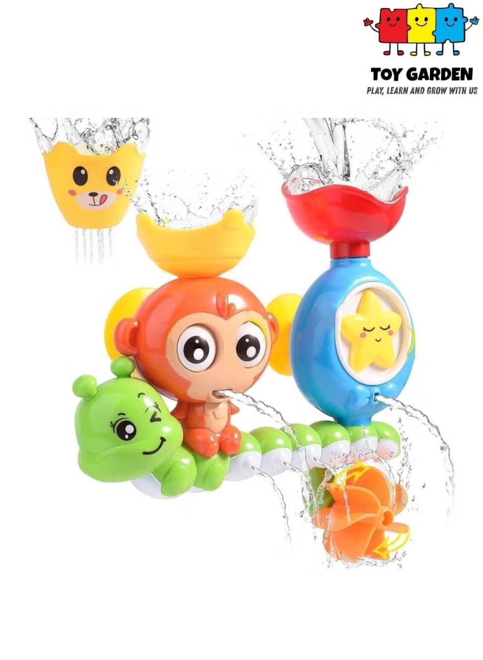 Baby Bath Toy for Toddlers Spinning Gear and Googly Eyes Sensory Development Bath Tub Toy Engaging Bath Time Fun for Kids 2-5 Years