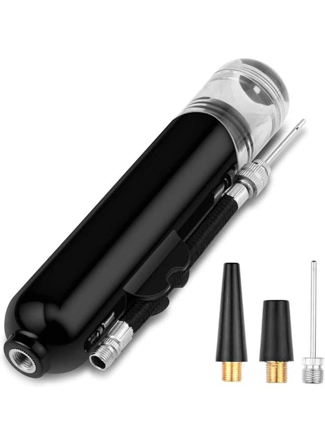 Air Pump for Balls, Basketball, Soccer, Volleyball, Football, Sport Ball - Hand Pump for Inflatables - Never Lose Pin Again with Holder - Pumps Two Ways for Faster Inflation