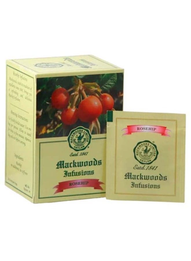 ROSEHIP HERBAL TEA IN 25 ENVELOPED TEA BAGS - 37.5g