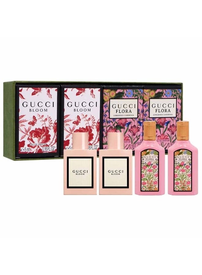For Women Mini Set Edp 2 X 5Ml (Bloom Edp) + 2 X 5Ml (Flora Gorgeous Gardenia Edp)