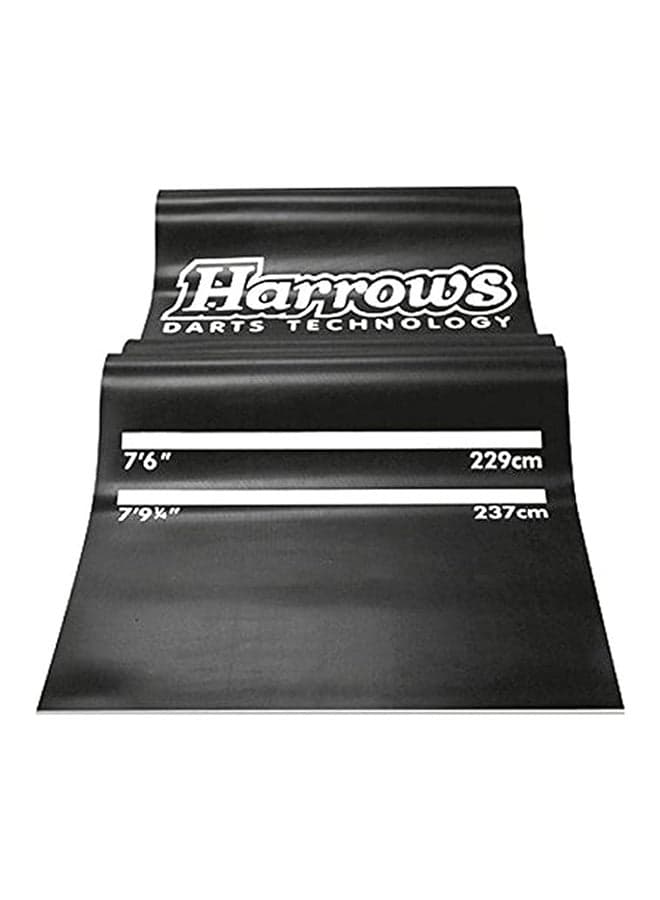 Harrows Unisex Adult Professional Darts Mat - Black, 300 cm