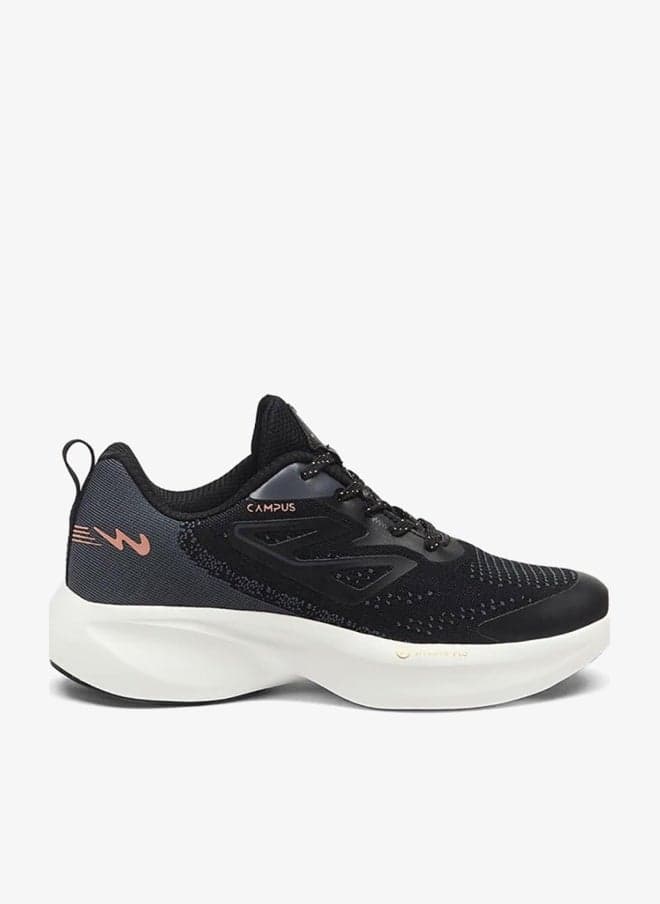 Women’s Black Comfort Low Top Sneakers – Clean Monotone Design Shoes that Instantly Stands Out
