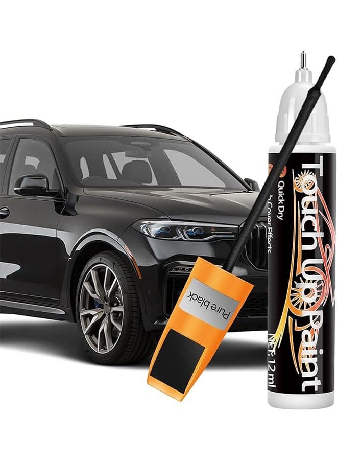 Touch Up Paint for Cars, Quick And Easy Car Scratch Remover for Deep Scratches,Two-In-One Automotive Car Paint Scratch Repair for Vehicles, Auto Paint for Erase Car Scratches (Black)
