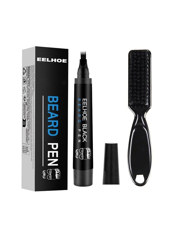 Beard Pen Waterproof Beard Pencil Filler Kit Black