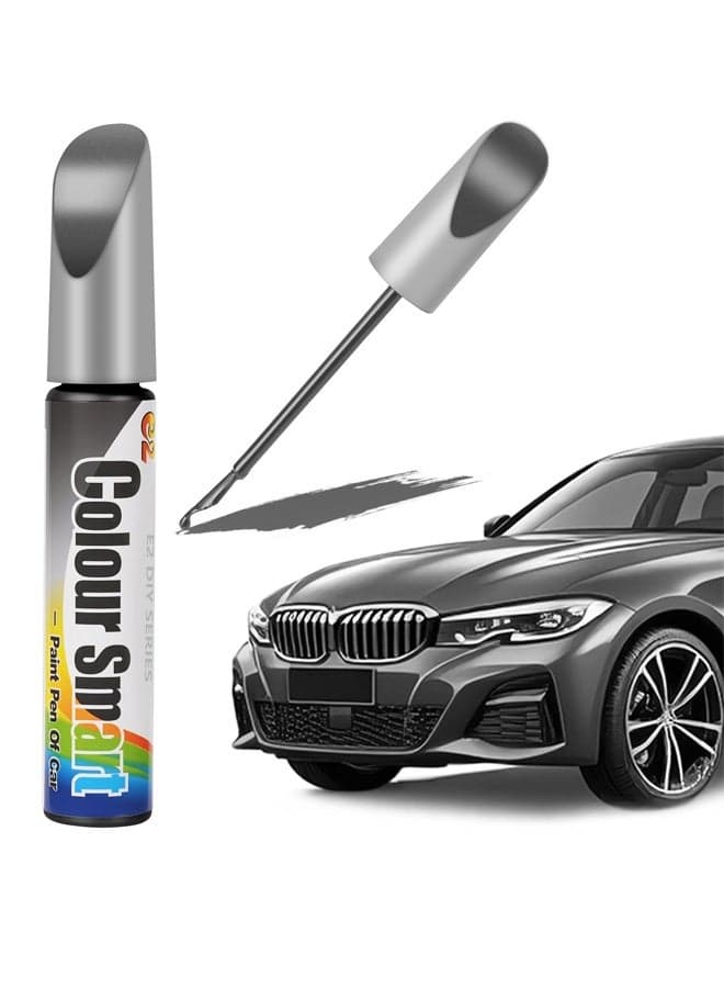 Car Touch Up Paint Pen, 12ml Car Scratch Repair Pen, Scratch and Chip Repair for Cars, Quick and Easy Solution car-scratch Remover Pens for Vehicles, Rim, Automotive Scratches, Gray