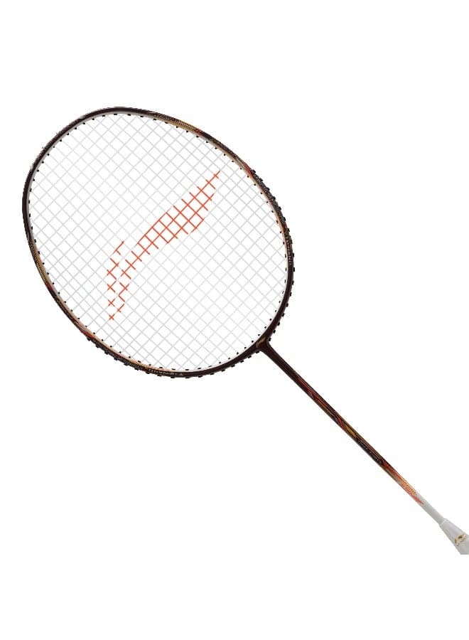 Super Series SS100 Carbon Graphite Badminton Strung Badminton Racket with Full Racket Cover (Maroon/White)