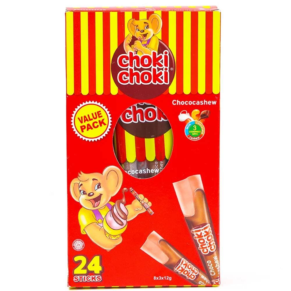 Choki Choki Chocolate Cashew Paste 12g Pack of 24