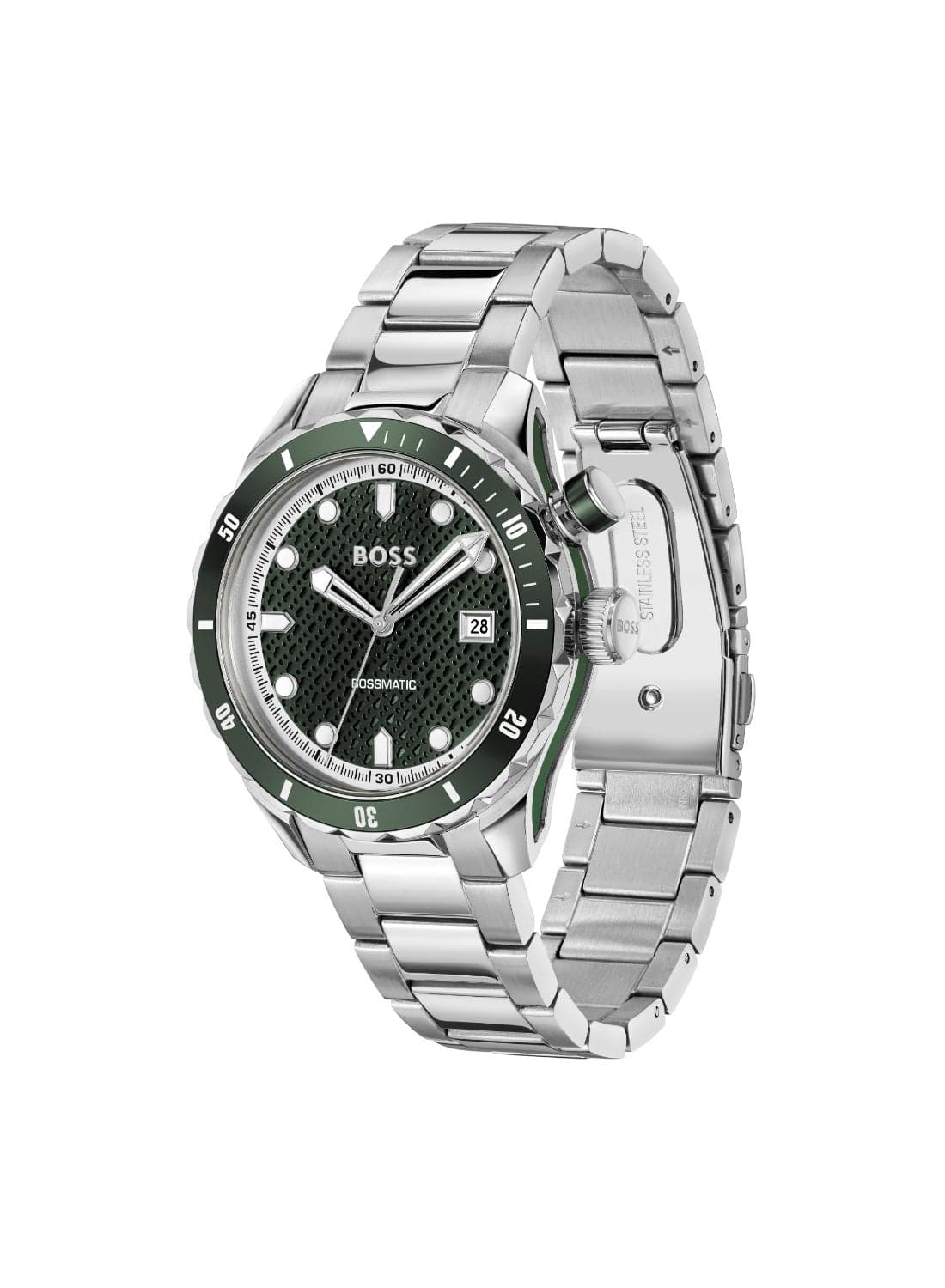 Watch Round Analog Men'S Dark Green Case Watch - 1514178