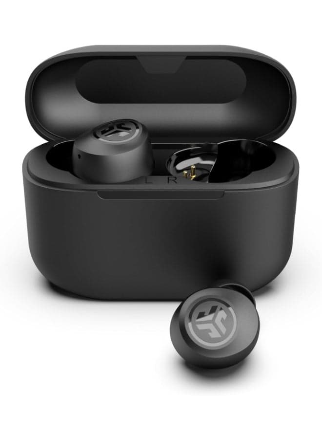 Go Pop+ True Wireless Earbuds, In Ear Headphones, Bluetooth Earphones, 35H Playtime Ear Buds, Bluetooth Earbuds with Microphone, USB-C Charging Case, Dual Connect, EQ3 Sound black