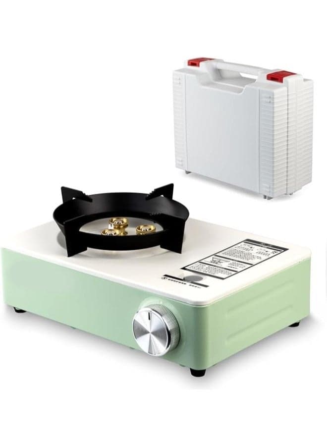 Camping Stove, Extra High Output, Single Burner Butane Stove Camping Accessories, Outdoor Windproof Camp Stove, Camping Cooking Grill, Propane Burner and Backpacking Essentials