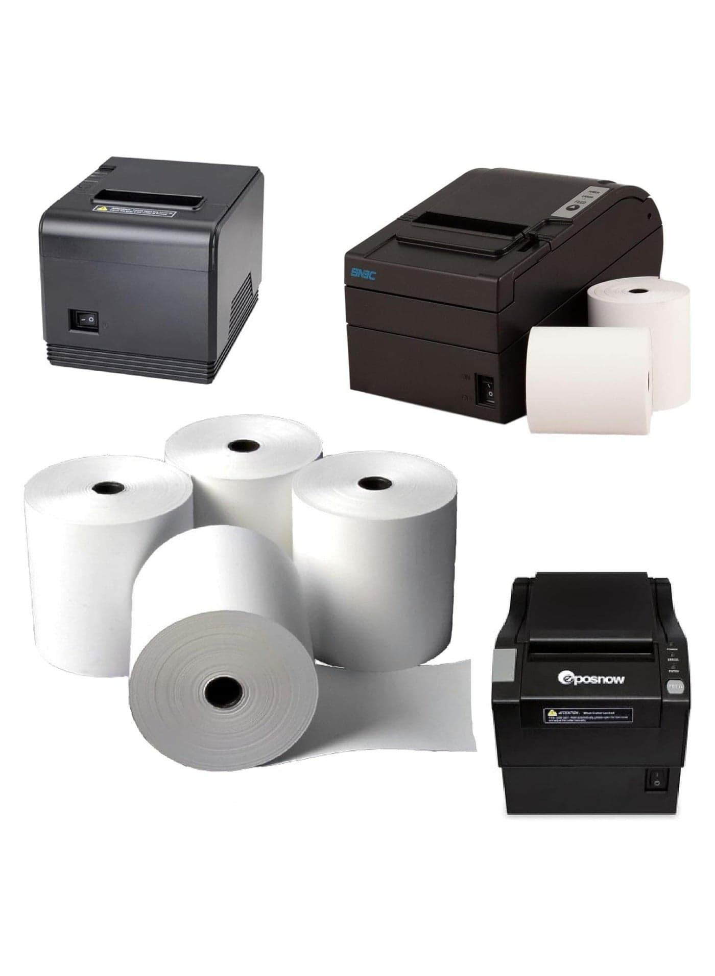 FATI 80 x 80 mm Premium Thermal Paper Till Receipt Roll for EPOS Printer, POS Terminal, Cash Register (5 Rolls Pack)