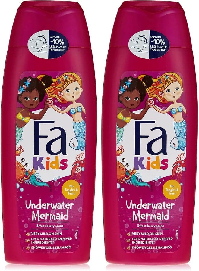 Fa Shower Gel Kids Mermaid 250ml, Pack of 2