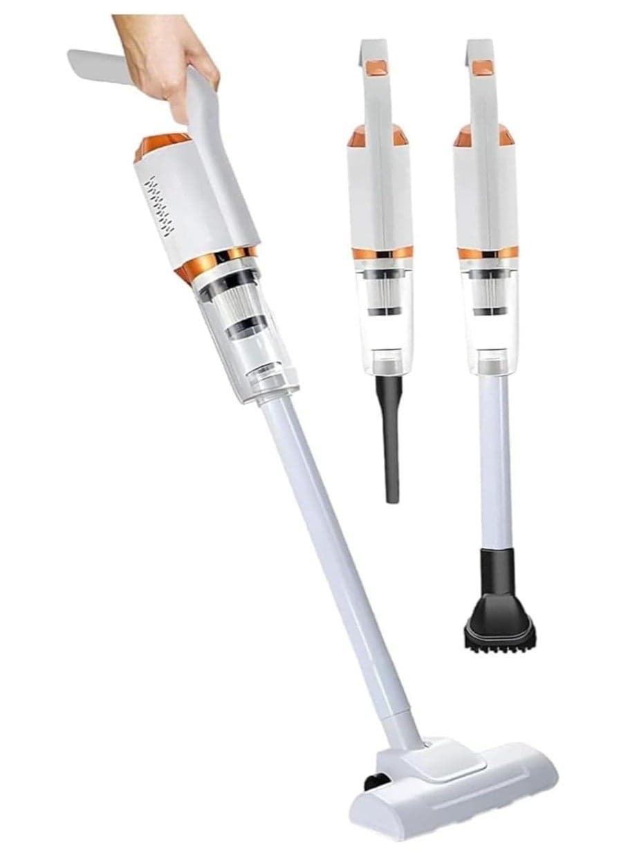 3-in-1 Cordless Vacuum Cleaner, Rechargeable & Powerful Dust Filter, Long 35Mins Runtime, Lightweight & Ultra-Quiet Stick Vacuum, Best Cordless Handheld Pet Vacuum for Home, Office, Car,