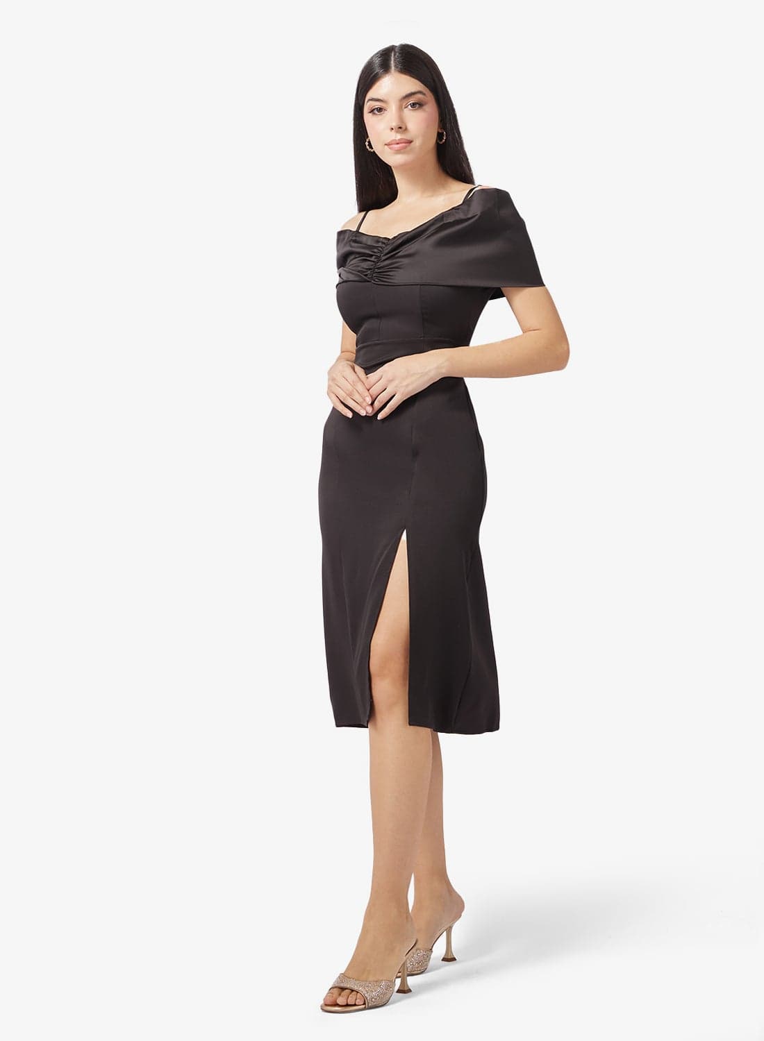 Cold Shoulder Cocktail Dress