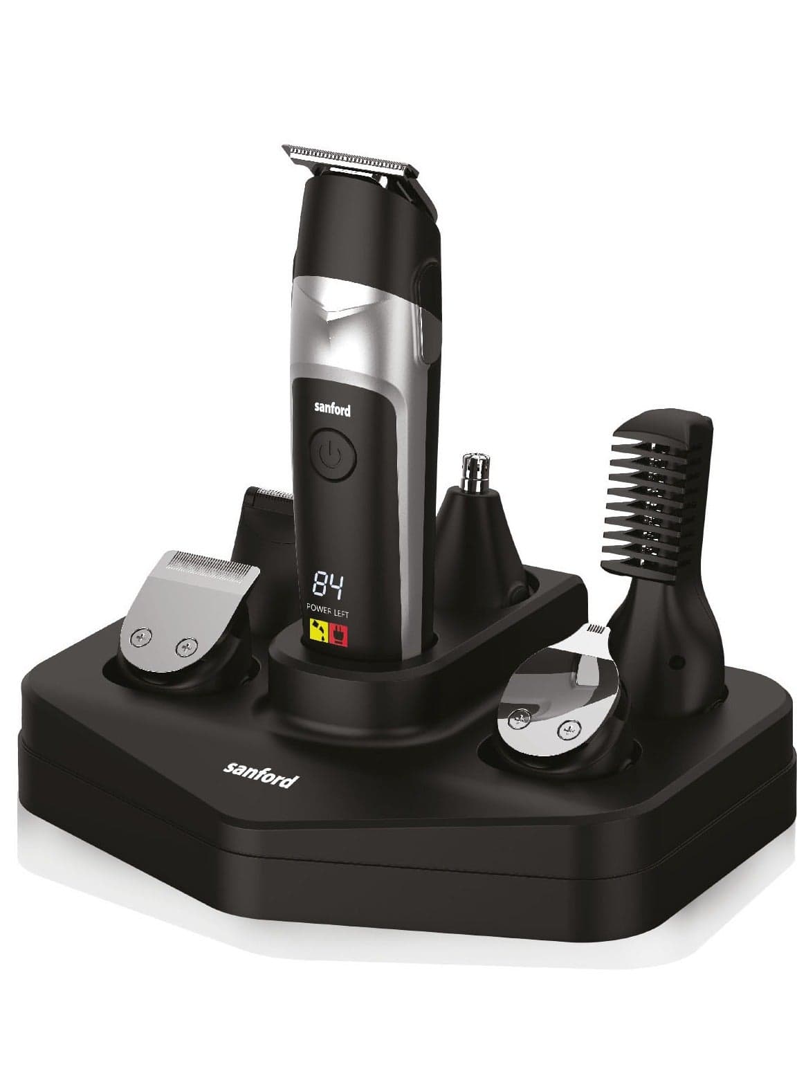 20-in-1 Hair Clipper Grooming Kit, Rechargeable, LED Guide Light, 60 Min Fast Charge, 190 Min Run Time, High Precision Blades, LCD Display, T-Blade, USB-C Charging