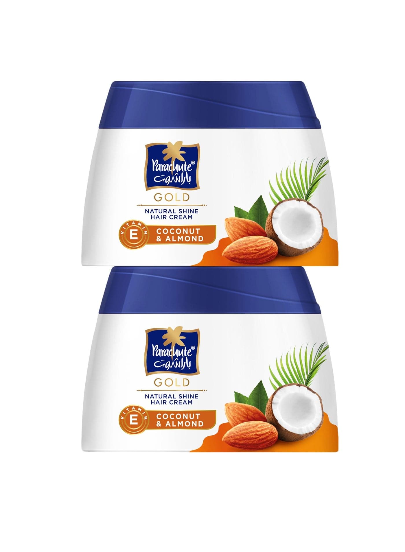 Gold Natural Shine Hair Cream With Almond And Coconut Pack Of 2