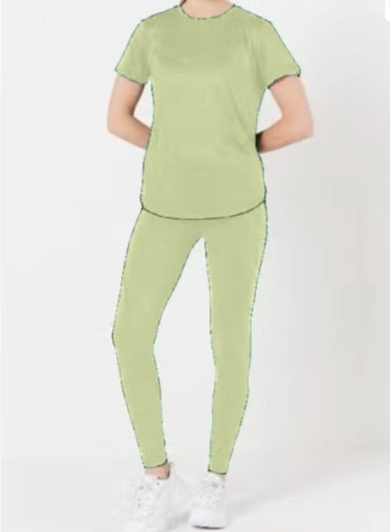Women's Sportswear Workout Set Pullover T-48