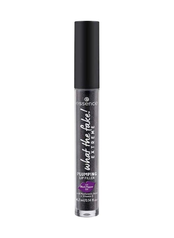 What The Fake! Extreme Plumping Lip Filler | 03 Black Pepper Me Up! | Shiny Colour Adapting Lip Gloss | With Applicator | Hydrating Formula with Hyaluronic Acid & Vitamin E | 4.2 ml Color Changing Berry Finish